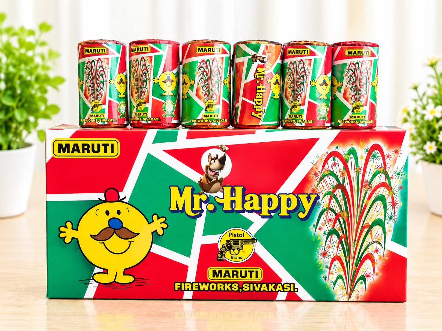 Mr.Happy & Be . Light & Red Six & Split (6 pcs)